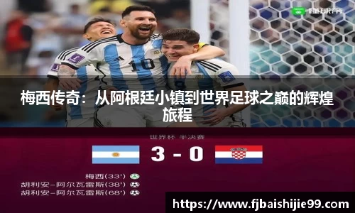 梅西传奇：从阿根廷小镇到世界足球之巅的辉煌旅程